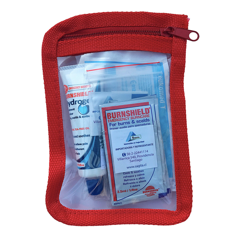estuche rojo farmacia s