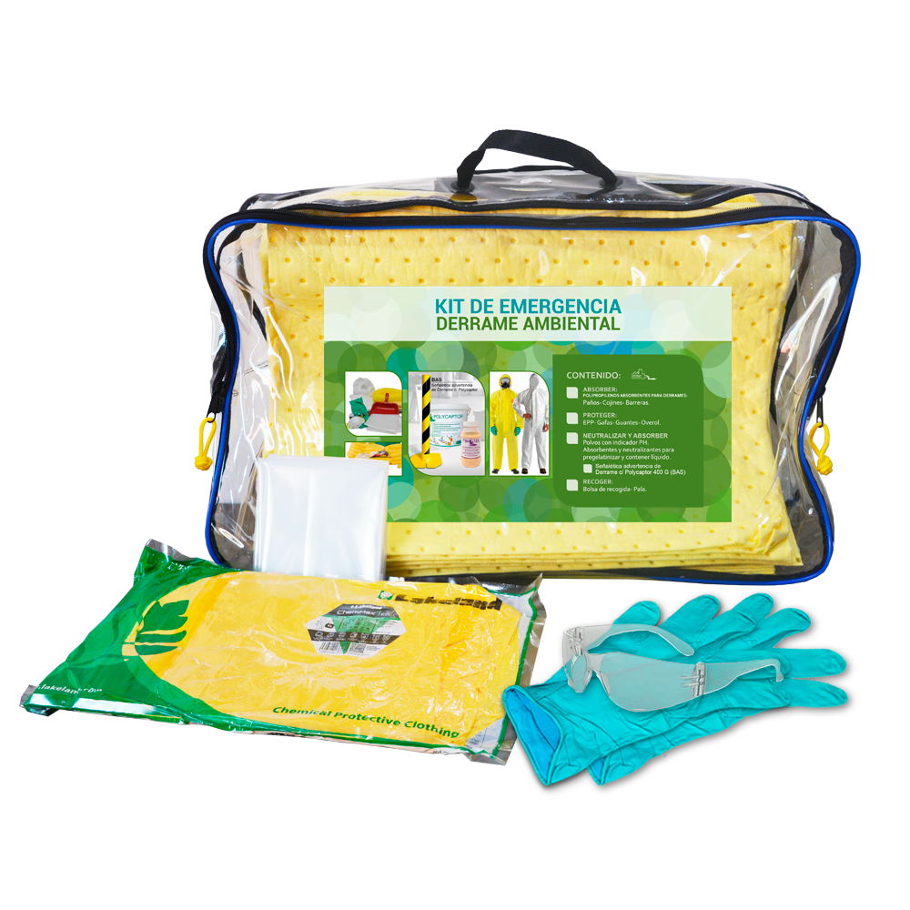 700202 Kit de emergencia derrame ambiental quimicos 18l
