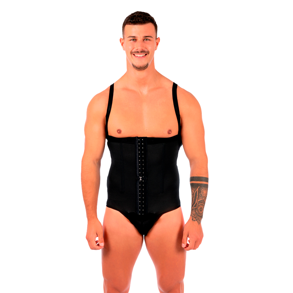 faja compresiva traje frontal hombre